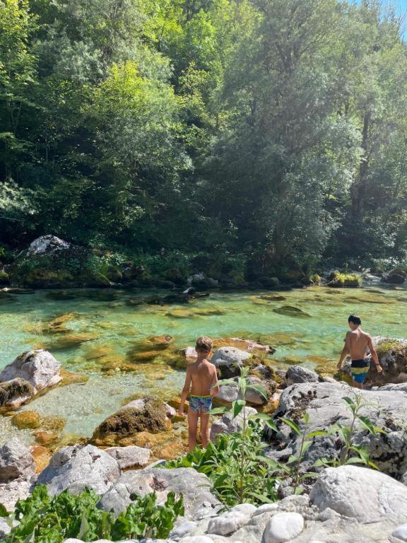 Apartmaji In Sobe Cuder Soča Eksteriør billede