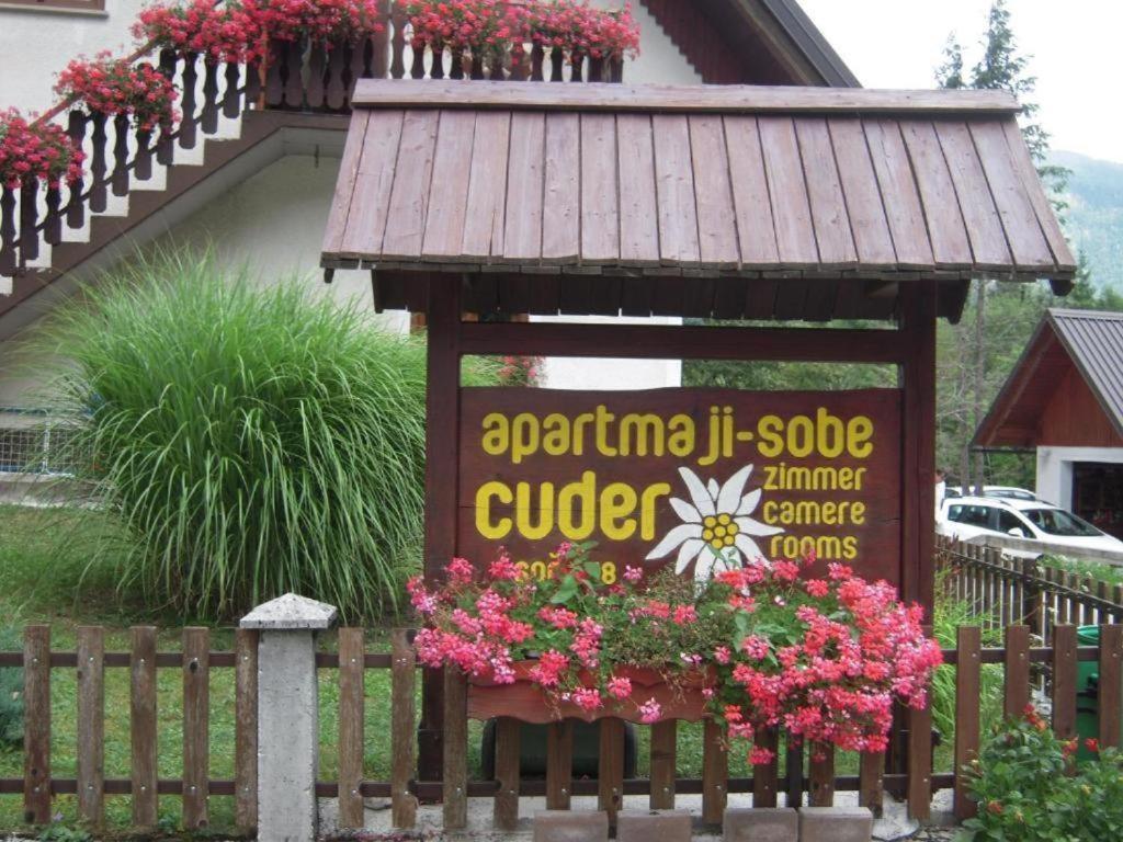 Apartmaji In Sobe Cuder Soča Eksteriør billede