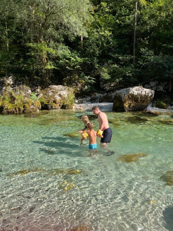 Apartmaji In Sobe Cuder Soča Eksteriør billede
