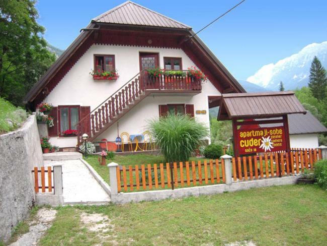 Apartmaji In Sobe Cuder Soča Eksteriør billede